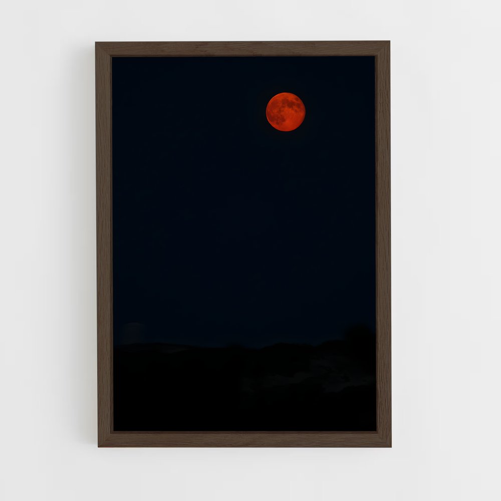 Poster impressionnant Lune de sang – affiche Système solaire (vue 5)